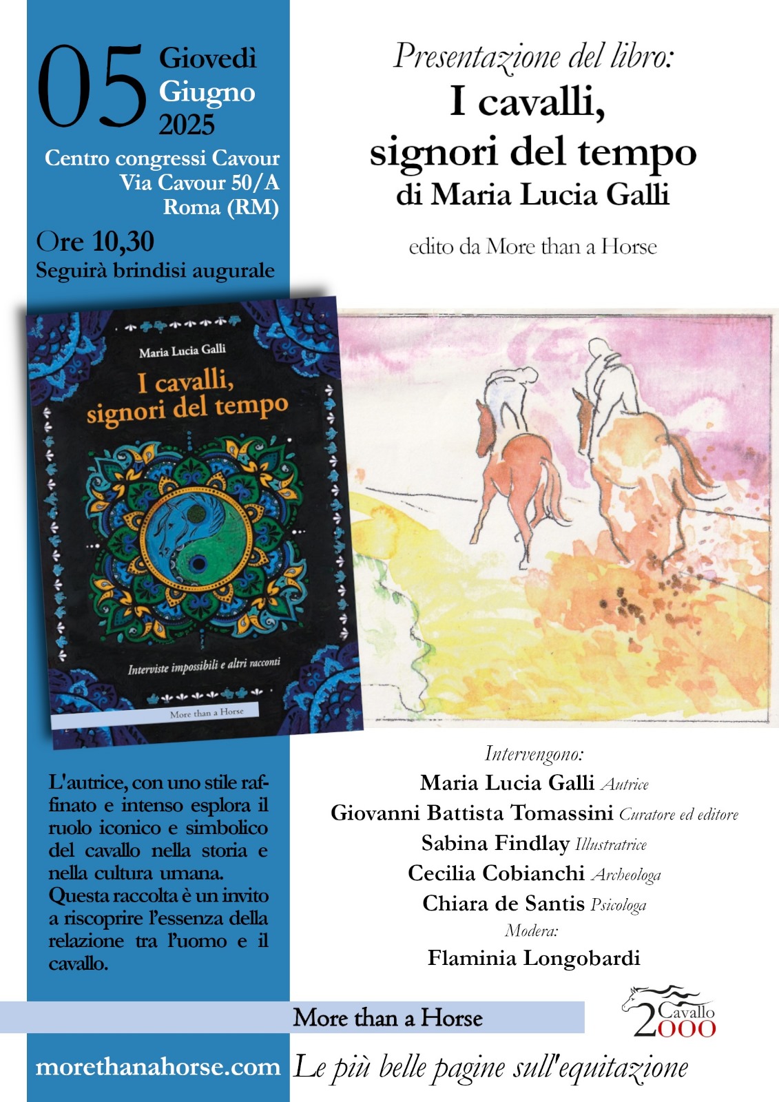 Invito alla presentazione del libro "I cavalli, signori del tempo" di M.L. Galli 1