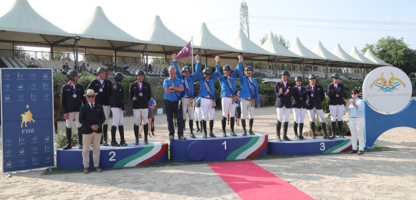 Italia Campione d’Europa di salto ostacoli "Veterans"