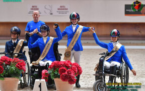 La Nazionale azzurra di paradressage ha vinto l'Internazionale di Ornago
