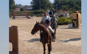 Luca Moneta al comando nella 145 Ranking di San Giovanni in Marignano (CSI2*)