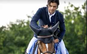 Emanuele Camilli sul podio nel GP di Opglabbeek (CSI4*)
