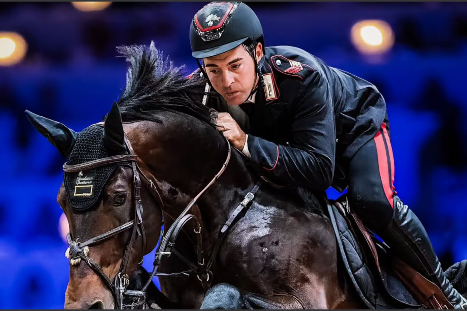 Emanuele Gaudiano sul podio nella 145 LR di Gijon (CSI2*)