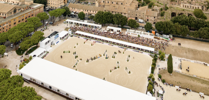 Il Circo Massimo di Roma si prepara per il Longines Global Champions Tour