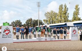 Team Italy in Piazza d'Onore della Nations Cup dello CSIO4*-W di Rabat