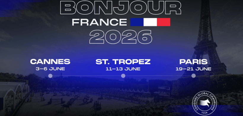 Longines Global Champions Tour: tre tappe francesi per la stagione 2026