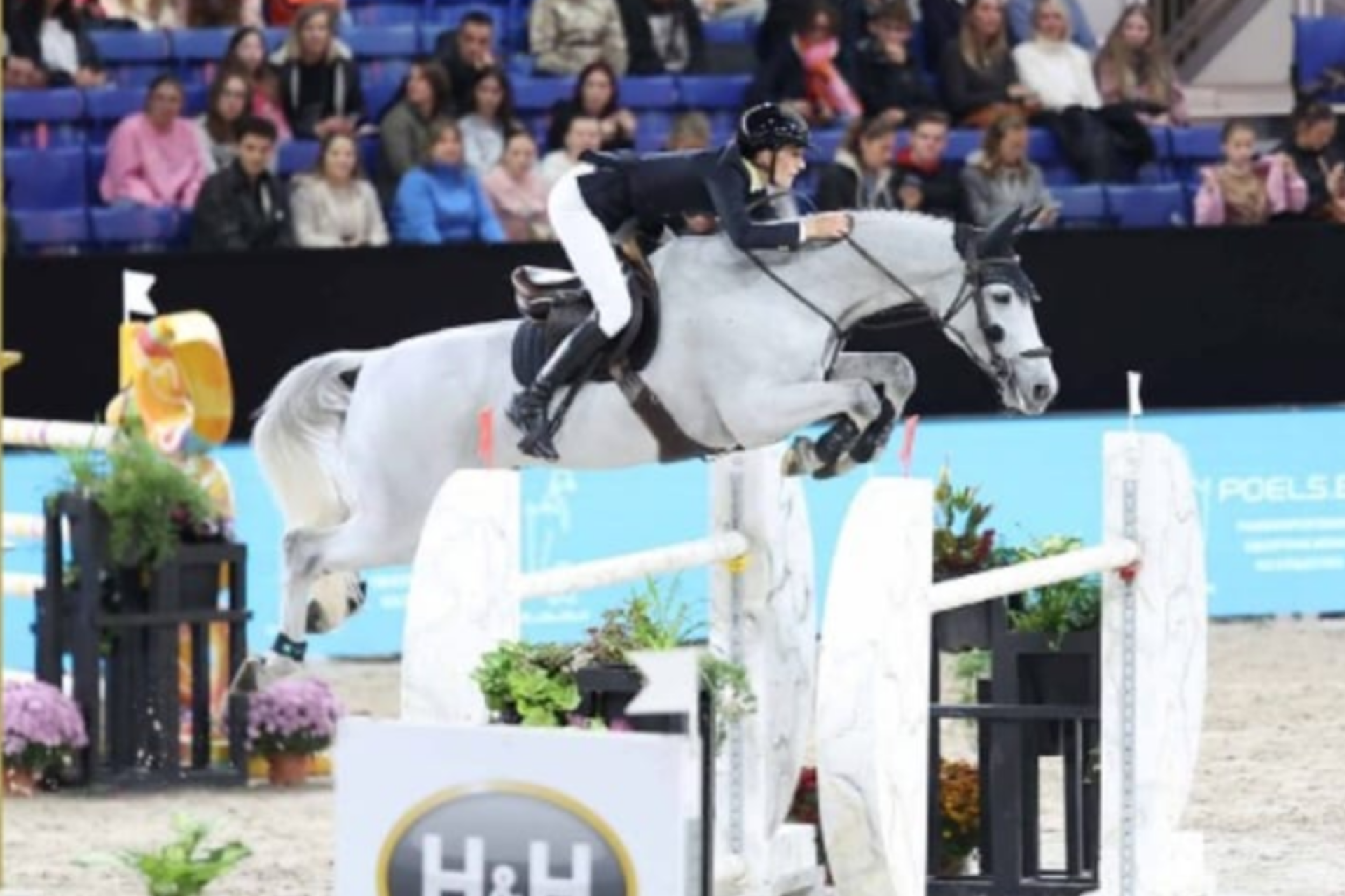 Matilde Bianchi sul podio nel GP di Liege (CSI2*)