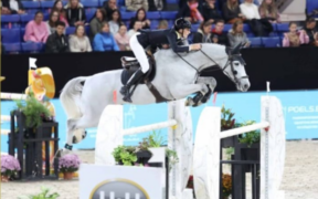 Matilde Bianchi sul podio nel GP di Liege (CSI2*)