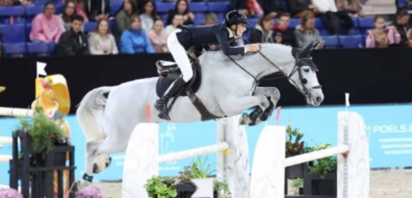 Matilde Bianchi sul podio nel GP di Liege (CSI2*)