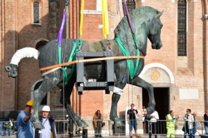 Maxi-restauro per il capolavoro equestre di Donatello a Padova 3