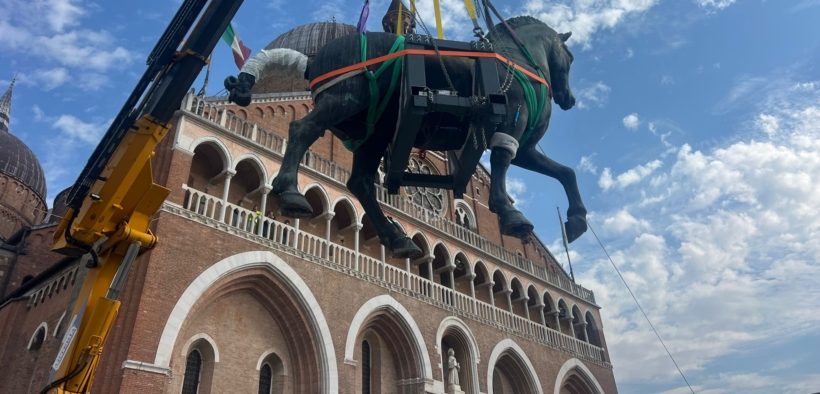 Maxi-restauro per il capolavoro equestre di Donatello a Padova