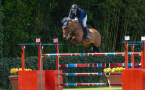 Roberto Turchetto sul podio nella 145 LR di Samorin (CSI2*)