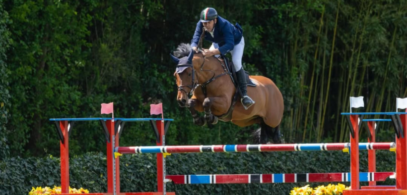 Roberto Turchetto sul podio nella 145 LR di Samorin (CSI2*)