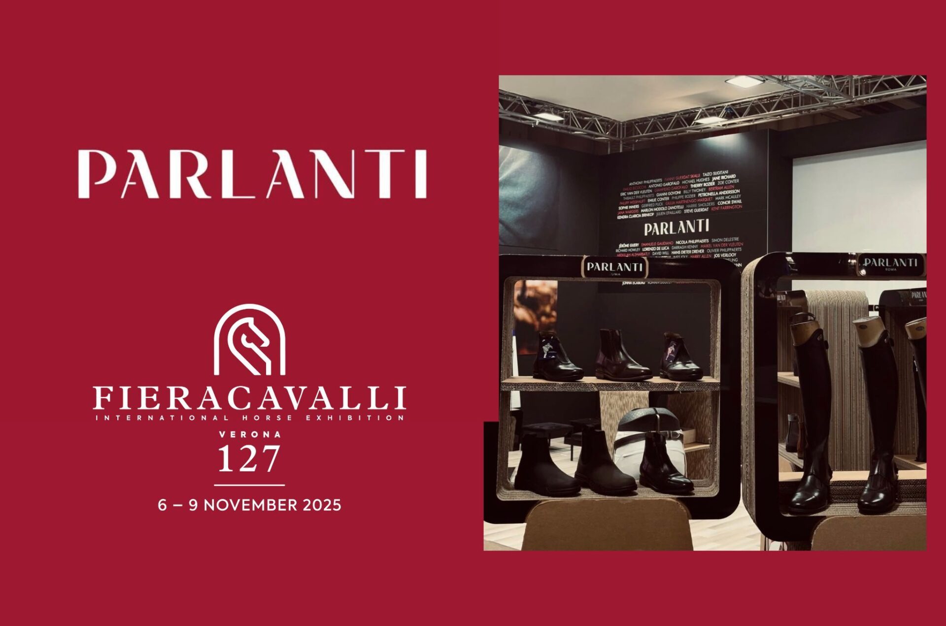 Hall 6 stand D2-D3: Parlanti Rome / Parlanti Outlet vi aspetta a Fieracavalli