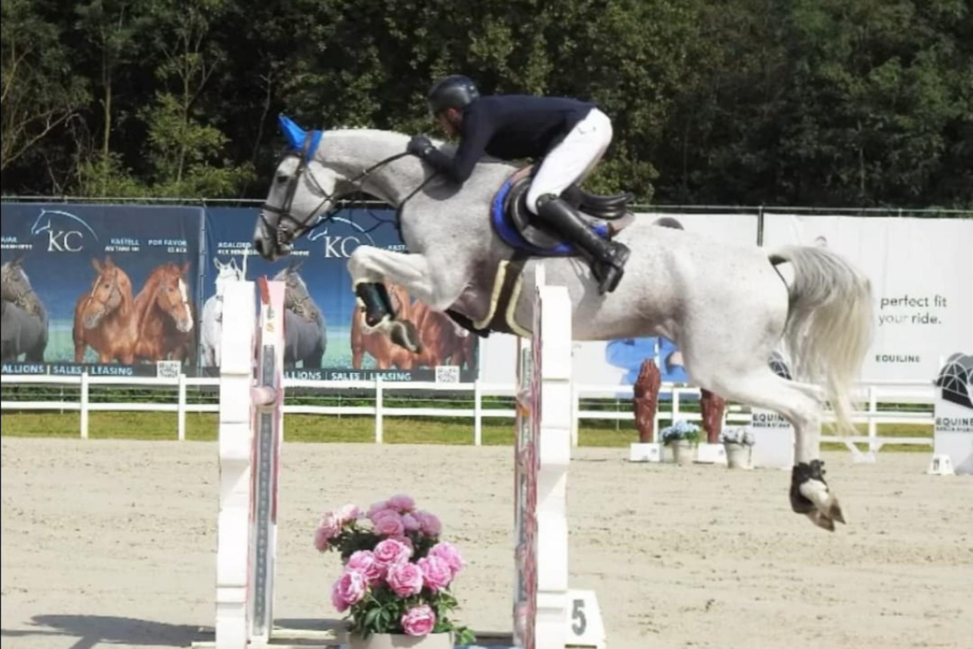 Matteo Checchi firma la 145 di apertura a Gorla Minore (CSI2*)