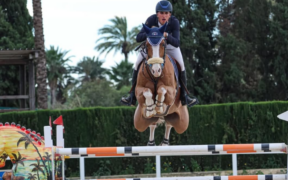 Elia Simonetti sul podio nella 150 LR di Francoforte (CSI4*)