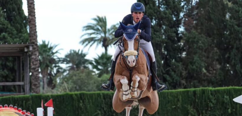 Elia Simonetti sul podio nella 150 LR di Francoforte (CSI4*)