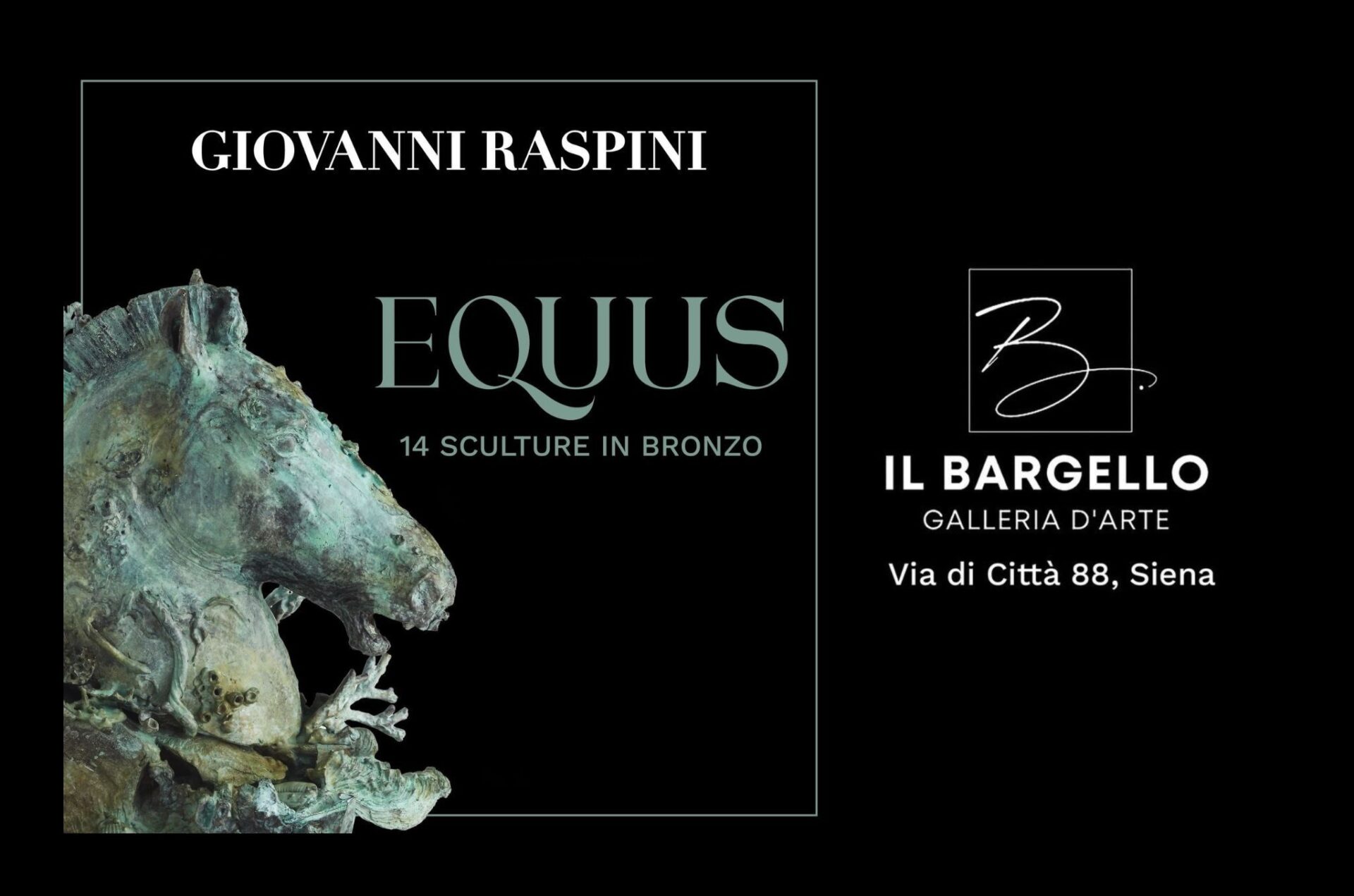Inaugurata la mostra "Equus" del maestro toscano Giovanni Raspini