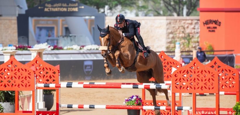 Emanuele Gaudiano sul podio nella 145 LR di Doha (CSI3*)