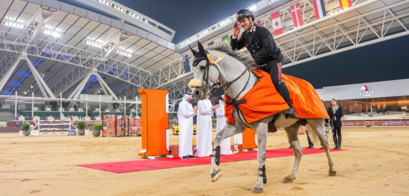 Emanuele Gaudiano sfiora la vittoria nella 155 Ranking di Doha (CSI5*)