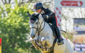 Elisa Chimirri sul podio nel GP di Busto Arsizio (CSI2*)