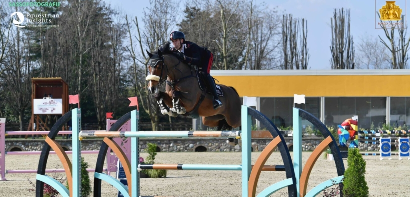 Giacomo Casadei sul podio del Grand Prix 2* di Bedizzole 1