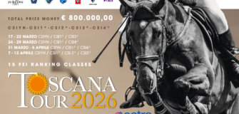 Toscana Tour 2026: la 20ª edizione del grande salto ostacoli torna ad Arezzo