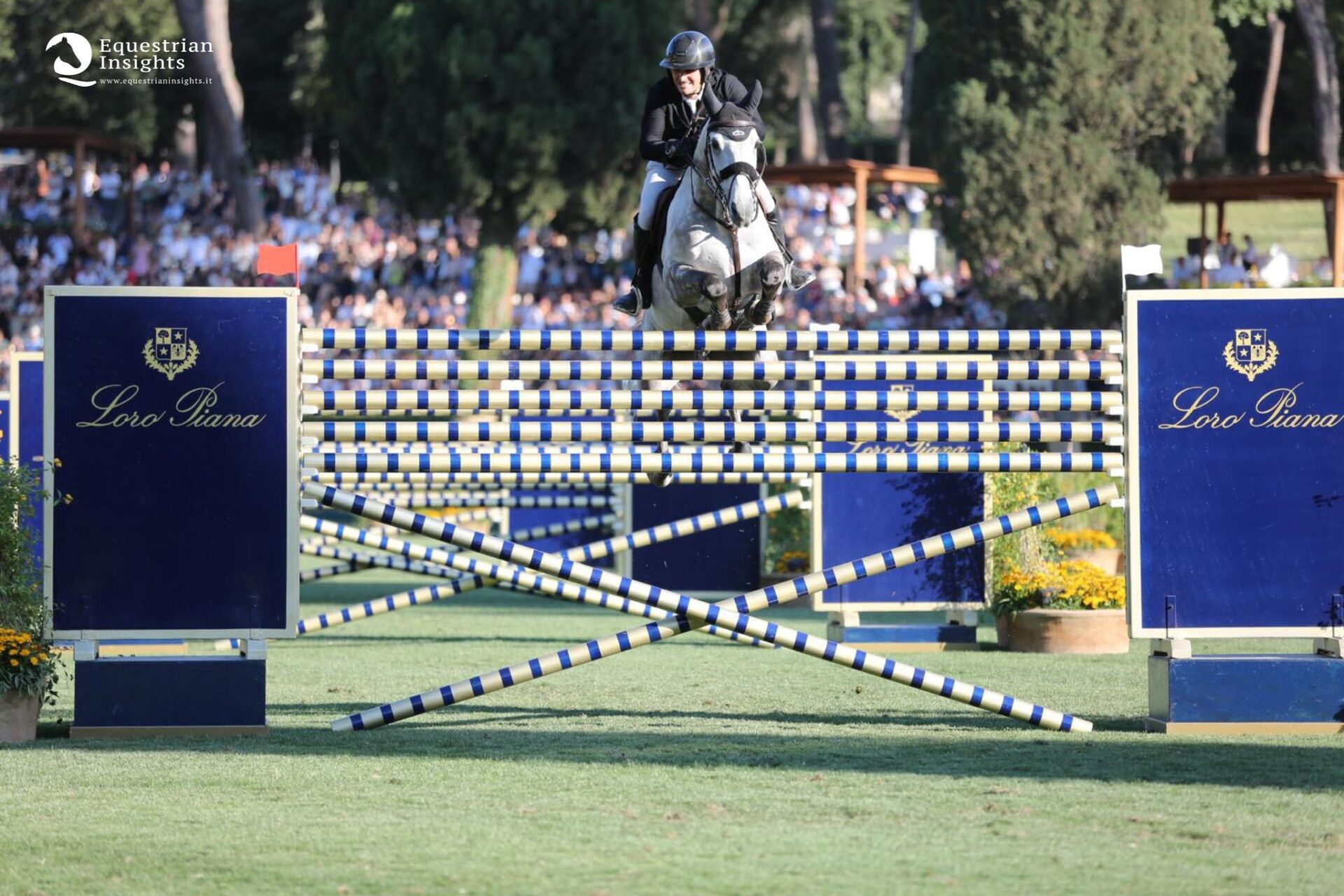 Bassi protagonista nella Sei Barriere Loro Piana dello CSIO5* di Roma