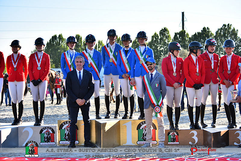 CSIO d'Italia Giovanile e Pony: doppietta azzurra nelle Nations Cup Young Rider e Junior