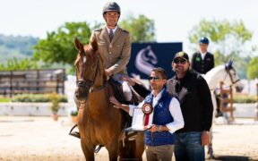 Guido Franchi sul podio nella 145 LR di Montefalco (CSI4*)