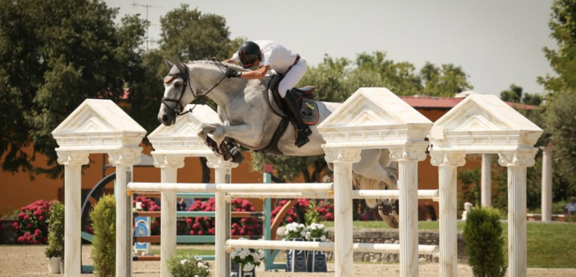 Guido Franchi sul podio nella 145 LR di Bedizzole (CSI3*) 1