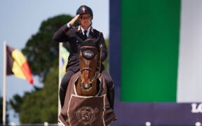 Gaudiano imprendibile nella 145 LR del CSI4* di La Coruna