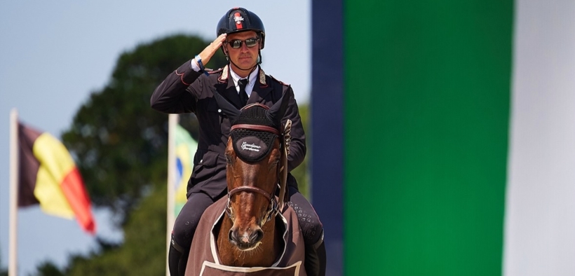 Gaudiano imprendibile nella 145 LR del CSI4* di La Coruna